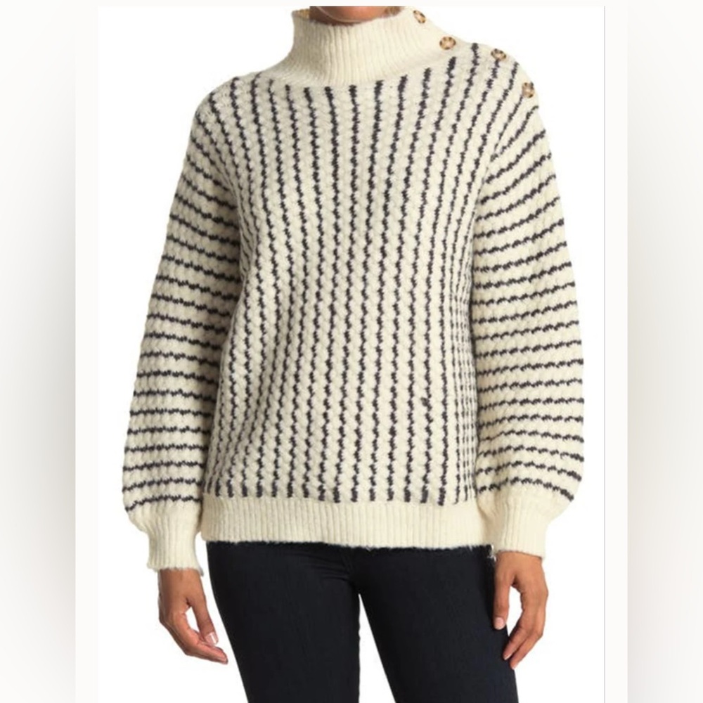 FRNCH Mock Neck Sweater